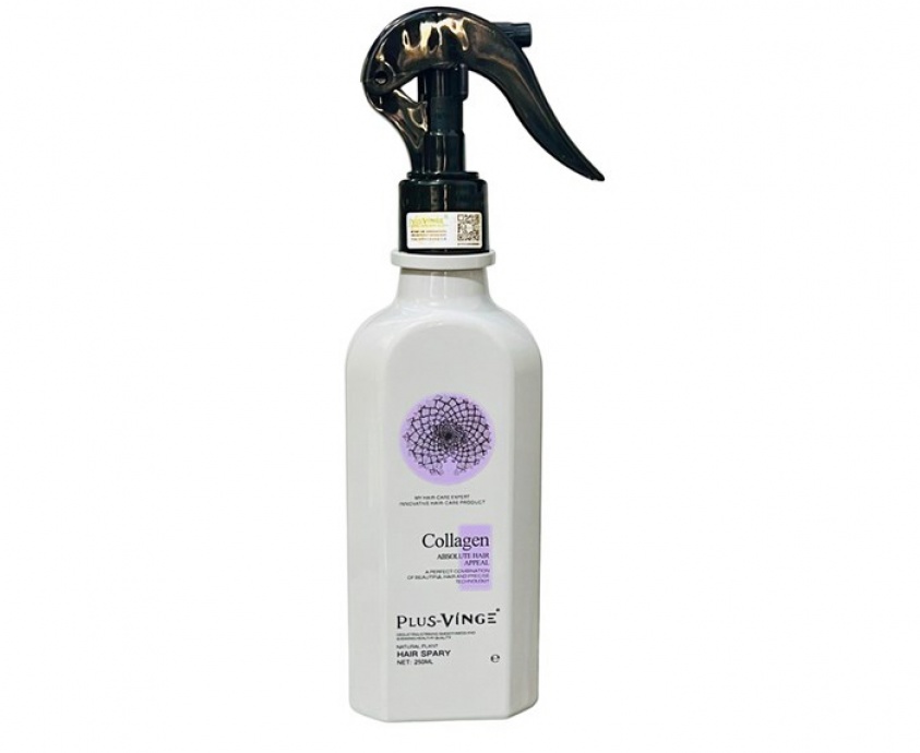 Xịt dưỡng tóc plus vinge collagen hair spray 250ml 